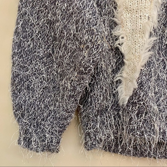 Handmade Feathery Mixed Knit Colourblock Pullover Sweater Women’s Small - Picture 4 of 6
